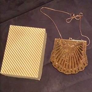 Bronze Beaded Purse